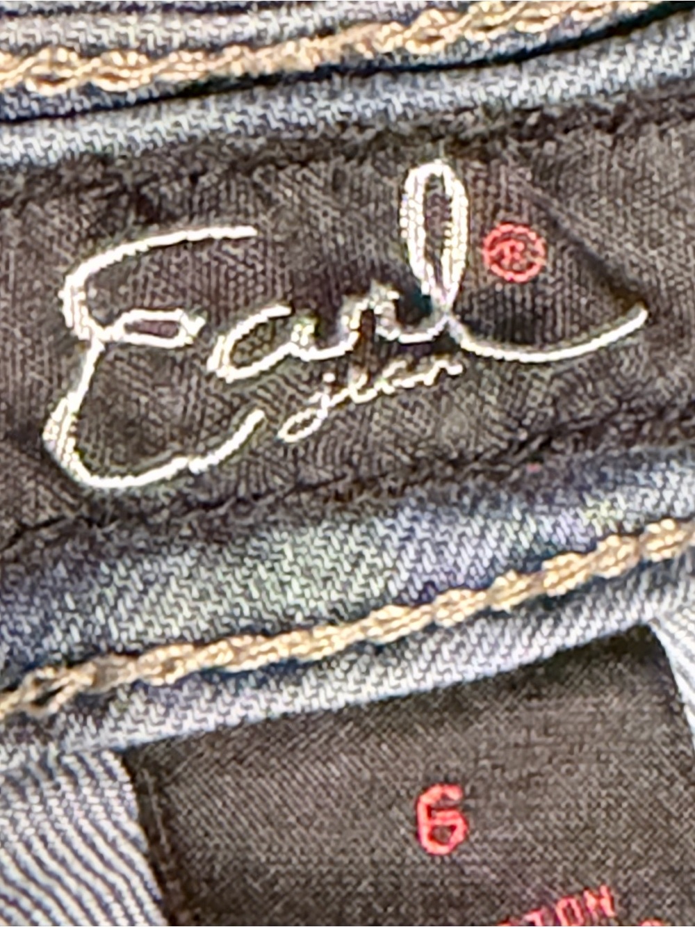 Earl Jeans Light Blue Cuffed Women's Jeans - Picture 2 of 11
